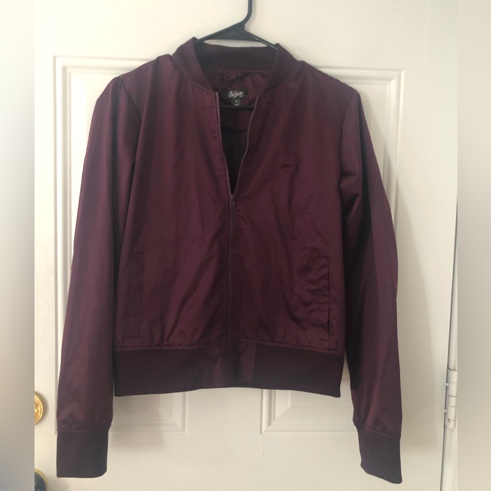 City Streets Deep Purple windbreaker Jacket women’s size S